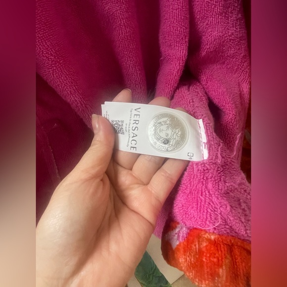 Versace Terry Short Robe Large - Picture 6 of 9